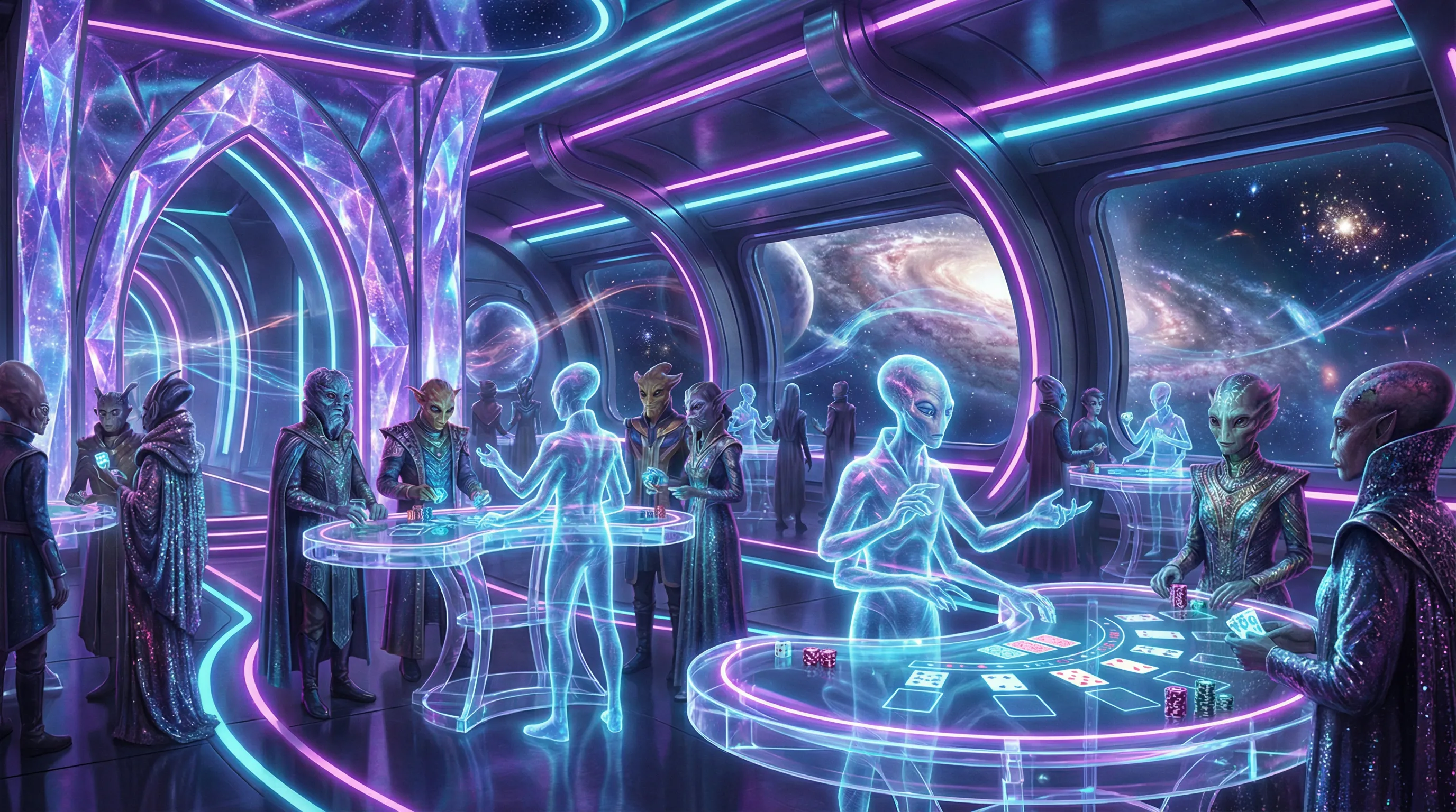 Interior do cassino ao vivo lottubet com dealers holográficos